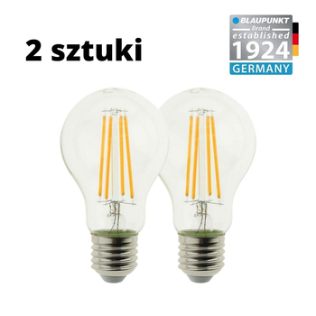 Zestaw 2 sztuk żarówek Blaupunkt LED E27 8W WW