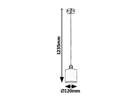 Lampa wisząca Rabalux Natina 5013 Brązowy
