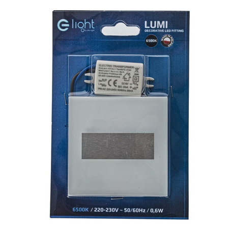 Eko-Light Oprawa schodowa LUMI Barwa Zimna 6500K EKS2358 BIAŁY / SREBRNY