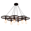 Lampa wisząca RANCH 6 Azzardo AZ1650 black