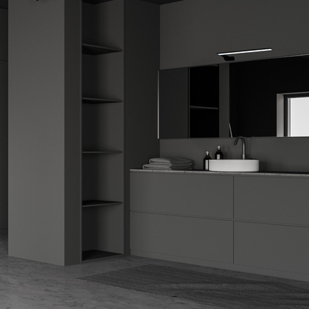 Milagro Kinkiet SHINE BLACK 45cm 11W LED ML4381 CZARNY