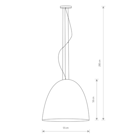 Lampa wisząca EGG L Nowodvorski 10320 czarny