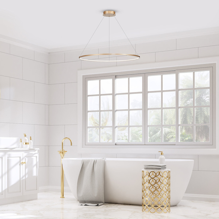 Milagro Lampa wisząca Saturno Gold 57W LED ML8863 ZŁOTY