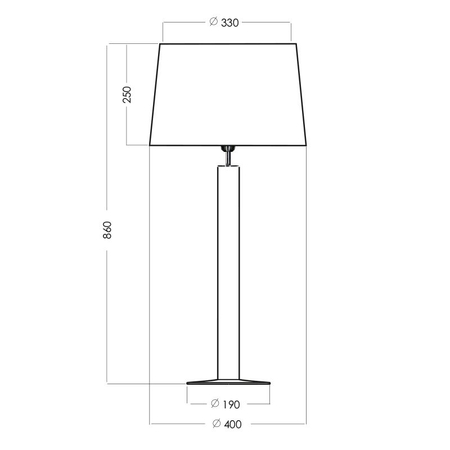 Lampa stojąca 4concepts FJORD Czarno-Złoty