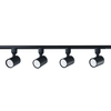 Zestaw oświetlenia szynowego Snow 1F 4xGU10 LP-737 BK SET