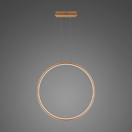 Lampa wisząca Ledowe Okręgi No.1 X 80cm 4k miedziana Dali