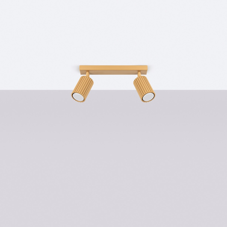 Sollux Lighting Plafon KARBON 2 złoty SL.1561