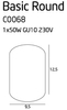 Plafon Maxlight C0068 Basic Round