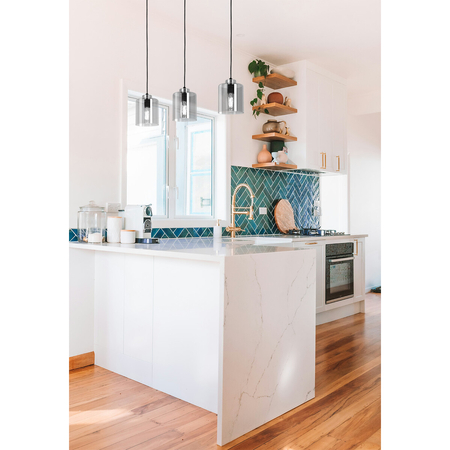 Lampa wisząca Kaja LUNA K-5525 czarny, grafitowy, srebrny