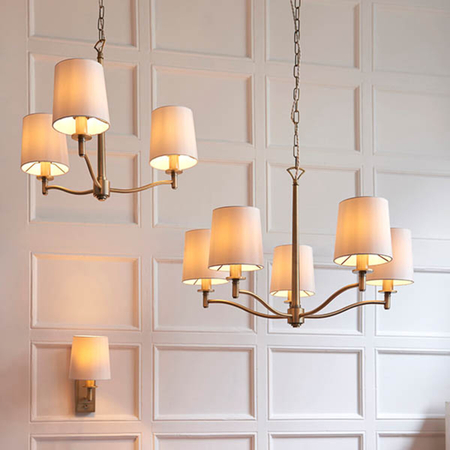 Kinkiet Endon Lighting Ortona 70246 mosiądz