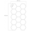 Modułowy system oświetleniowy autogamma HEXAGON LED 297 x 515 cm 6000K aluminium