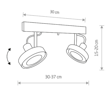 Reflektor Nowodvorski 9602 CROSS white II
