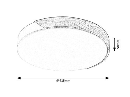 Lampa sufitowa Rabalux Maple 3528 czarny matowy