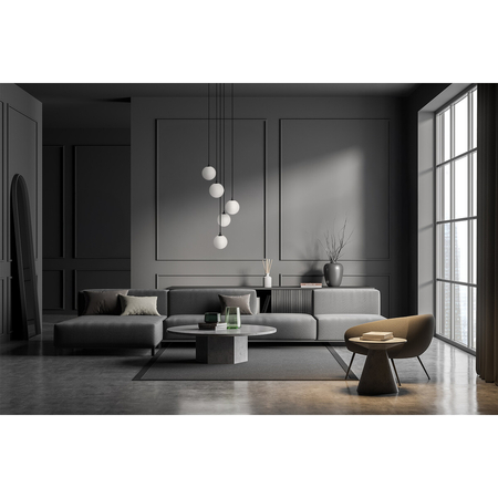 Lampa wisząca Kaja ASPEN K-5551 czarny, biały