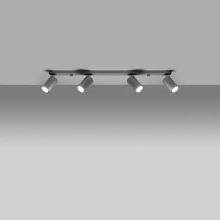 Sollux Lighting Plafon RING 4L szary SL.0453