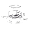 Lampa wpuszczana AQForm  Squares 111 x 1 Qrled Recessed Biały Struktura