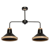 Milagro Lampa sufitowa SALMA BLACK / WOOD 2xE27 MLP6296 Czerń / Naturalne drewno