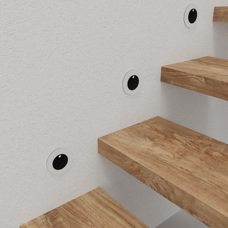 Eko-Light Oprawa schodowa OTI BLACK Barwa Neutralna 4000K 12V z czujnikiem ruchu EKS6901 CZARNY / BIAŁY