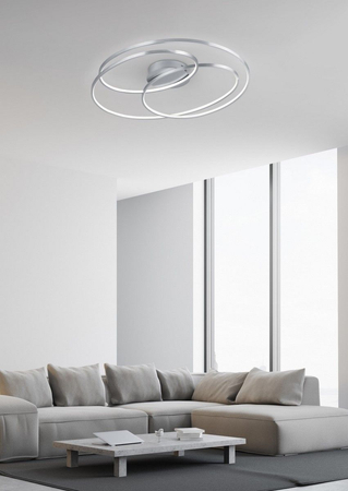 Lampa sufitowa Trio 673916007 srebrny