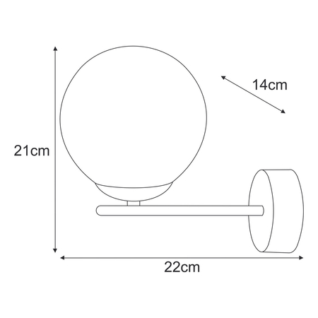 Kinkiet Kaja FELIX K-5785 bursztynowy, beż
