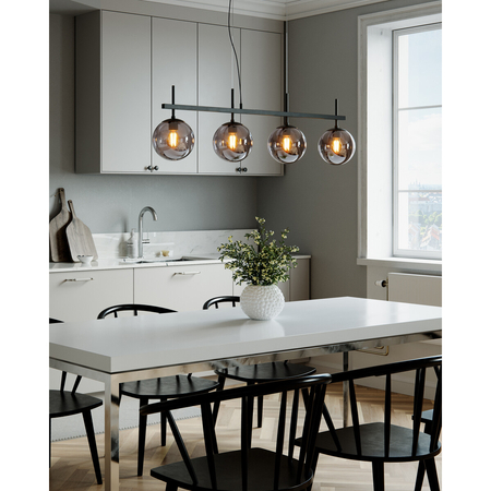 Lampa wisząca By Rydens Boyle szara 4202360-4505