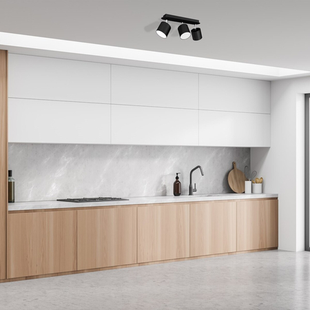 Milagro Lampa sufitowa DIXIE BLACK 3xGX53 MLP7601 CZARNY