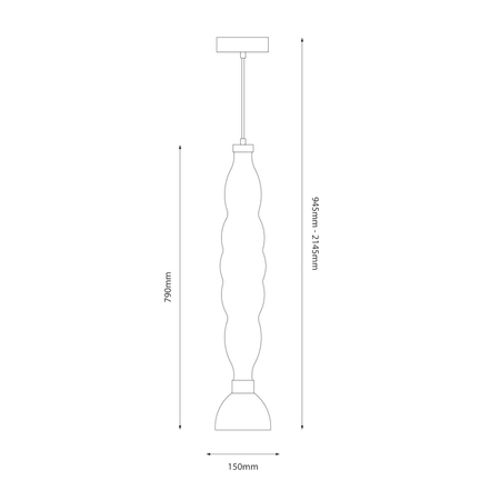 Milagro Lampa wisząca LUCCO amber 18W ML1416 BURSZTYN