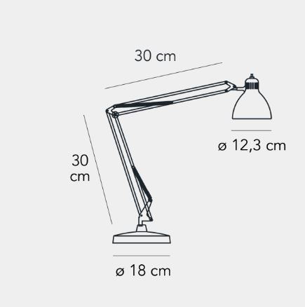 Lampa stołowa Fontana Arte F810700200NENE Naska