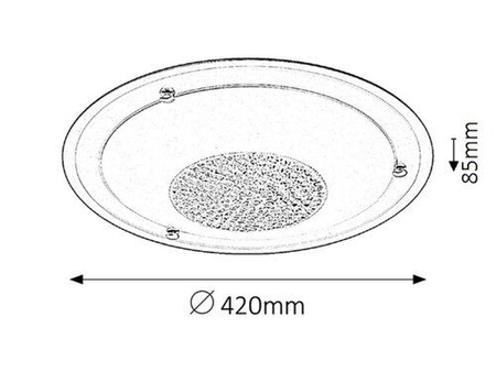 Lampa sufitowa Rabalux Patricia 2467 przeźroczysty