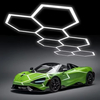 Lampa LED Hexagon Blaupunkt 230W geometryczny panel sufitowy led 4000K CRI90 w kształcie plastra miodu