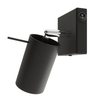 Sollux Lighting Kinkiet RING czarny z włącznikiem SL.1049