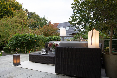 Latarnia LED Lampa zewnętrzna ogrodowa 2700K Biała ciepła 45cm 42499W biały