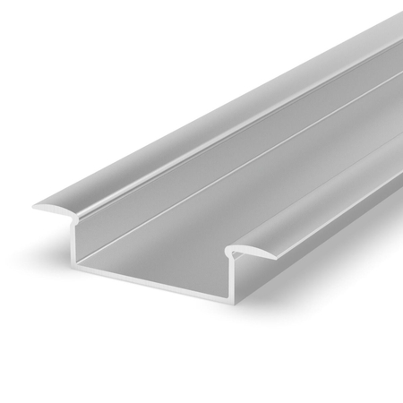 Profil LED Greenie P14-1S2 2m - wpuszczany szeroki srebrny anodowany