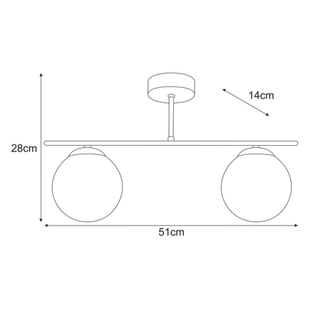Lampa sufitowa Kaja SAVIA K-5791 biały, beż, złoty