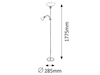 Lampa podłogowa Rabalux Diana 4059 chrom
