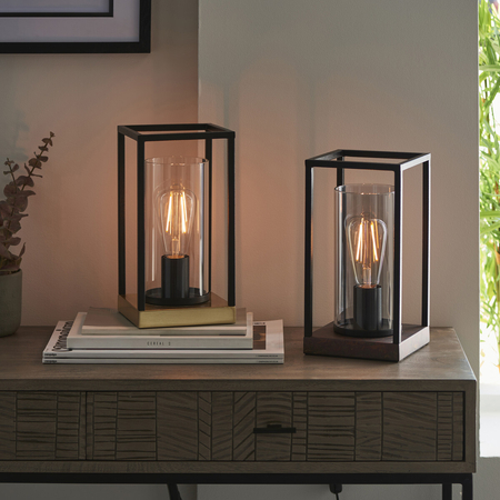 Lampa stołowa Endon Lighting Caleb 93036 czarny