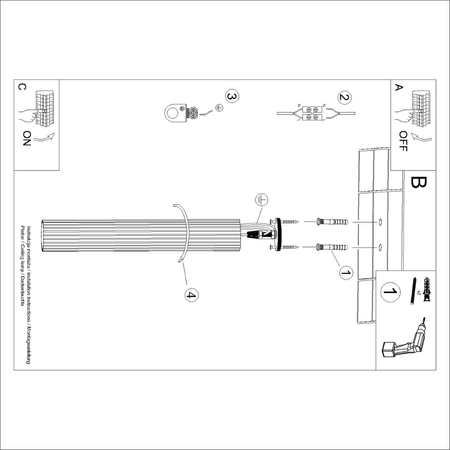 Sollux Lighting Plafon KARBON 60 czarny SL.1572