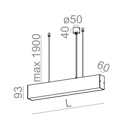 Lampa wisząca AQForm Set Tru LED Hermetic Biały Struktura