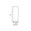 Lampa AQForm Pet Fine 17 Surface Biały Struktura