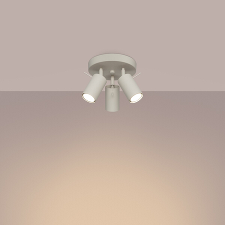 Sollux Lighting Plafon RING 3P beżowy SL.1497