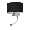 Milagro Kinkiet CASINO BLACK/CHROME 1xE27 + 1W LED ML6378 Czerń / Chrom