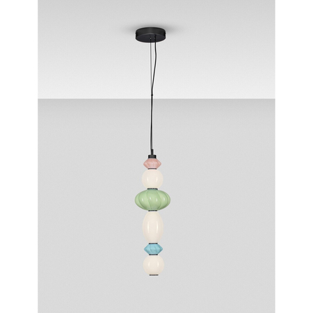 Lampa wisząca Luces Exclusivas CASURNO LE45222 zielony, różowy