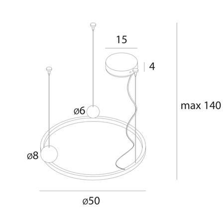 MAXLIGHT P0613 LAMPA WISZĄCA SOLARIS
