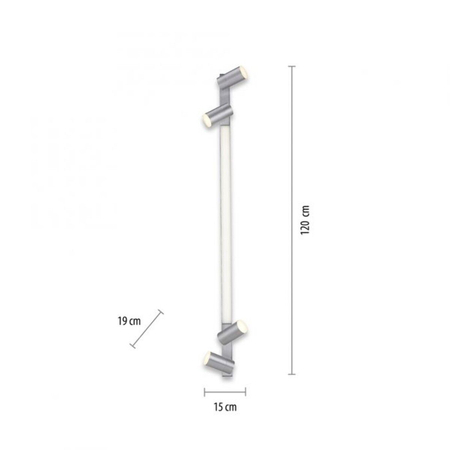 Lampa sufitowa Paul Neuhaus PURE-LINES 6121-95 szary