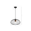 Milagro Lampa wisząca MERIDIANO 1xE27 MLP7959 Czarny / Brązowy