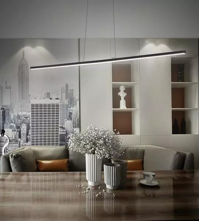 Lampa wisząca Linea No.1 180cm czarna 3k