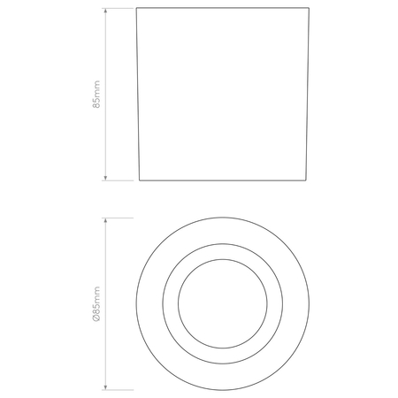 Spot zewnętrzny Astro Kos Round 1326075 Mosiądz