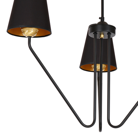 Milagro Żyrandol VICTORIA BLACK 3xE27 MLP4912 CZARNY