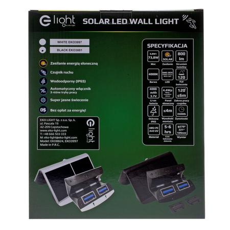 Lampa Solarna Eko-light EKO3881 Butterfly