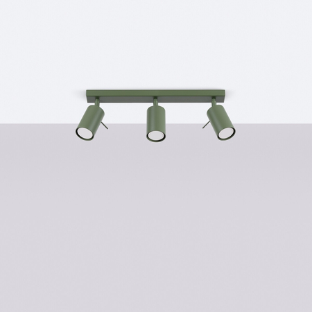 Sollux Lighting Plafon RING 3L zielony oliwkowy SL.1502